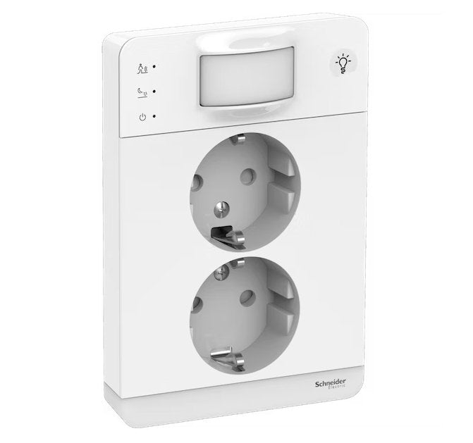 Pistorasia Schneider Electric Exxact 2-osainen UPJ Liiketunnistin 160 Valkoinen - KarelianStore