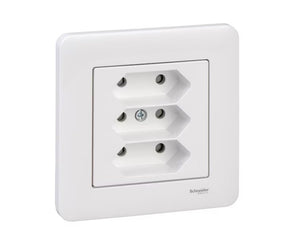 Pistorasia Schneider Electric Exxact 3E Ruuviliitin Valkoinen 5 kpl - KarelianStore