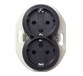 Pistorasia Schneider Electric Renova 2-osainen 16A 230V IP21 Musta - KarelianStore