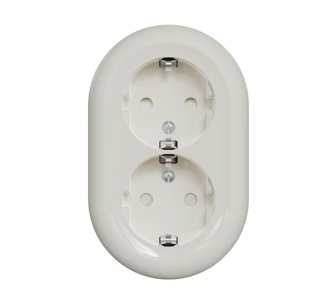 Pistorasia Schneider Electric Renova 2-osainen 16A IP21 PPJ Valkoinen - KarelianStore