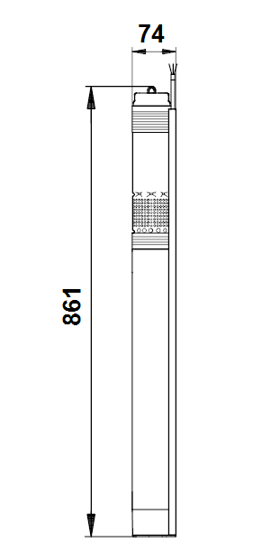 Porakaivopumppu Grundfos SQE 2-100 + 100m 3x4mm2 - KarelianStore