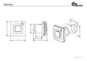 Puhallin THERMEX SILENT ONE Musta - KarelianStore