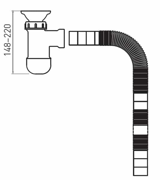 Pullovesilukko Onnline F10 Lattiaputkin Taipuisa - KarelianStore