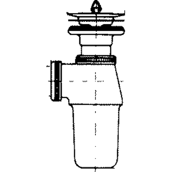 Pullovesilukko Pohjaventtiilillä Onnline Kromi - KarelianStore