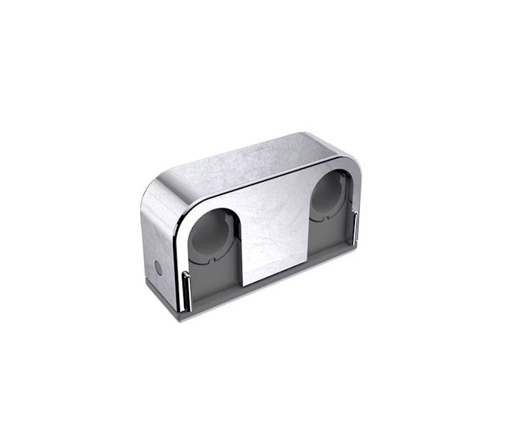 Putkipidike Faluplast 2-osainen Liimattava 12/15/16mm 40C/C Kromi - KarelianStore