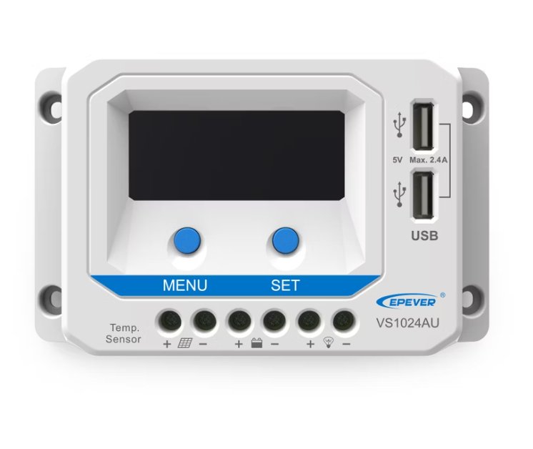 PV Jännitteensäädin Epever PWM 10A Lataussäädin 12/24V LCD - KarelianStore
