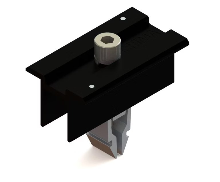 PV Kattokiinnike Orima Easy Rail Keskikiinnike 30-40mm Musta 10kpl - KarelianStore