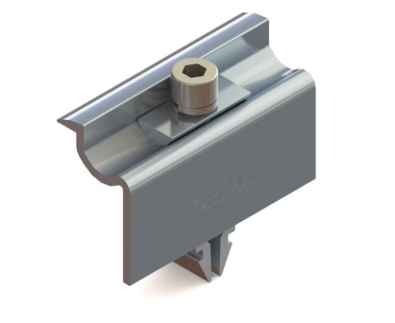 PV Kattokiinnike Orima Easy Rail Päätykiinnike 40mm 8kpl - KarelianStore