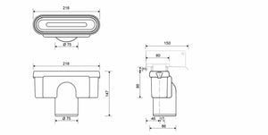 Pystykaivo Linja Unidrain 1412 75mm - KarelianStore