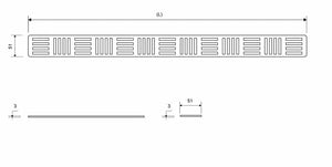 Ritilä Unidrain 1602 Column Harjattu 1000mm - KarelianStore