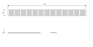 Ritilä Unidrain 1605 Stripe 1000mm harjattu - KarelianStore