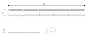 Ritilä Unidrain 1606 Anniversario 1200mm Harjattu - KarelianStore