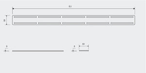 Ritilä Unidrain 1606 Anniversario 700 mm Harjattu - KarelianStore