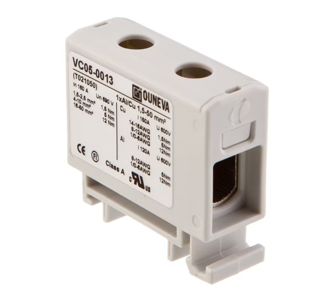 Riviliitin Ouneva OTL 1x AI Cu 1.5-50mm2 Harmaa - KarelianStore