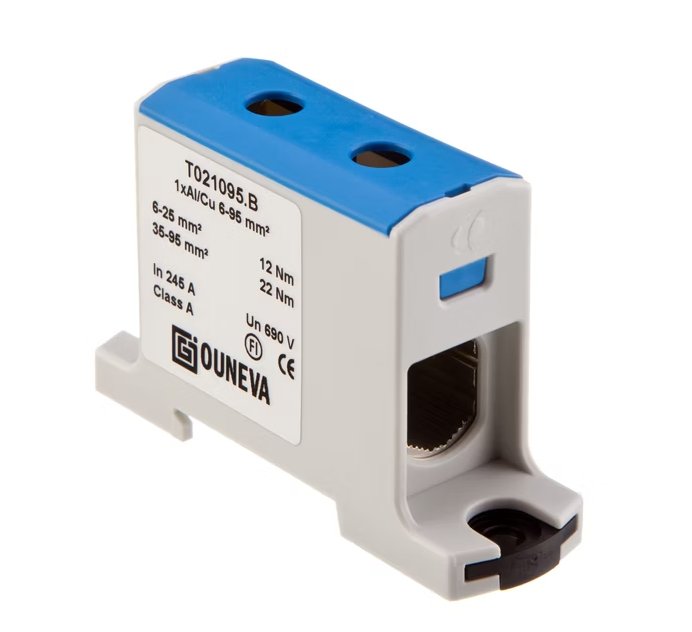 Riviliitin Ouneva OTL 1x AI CU 6-95mm2 Sininen - KarelianStore
