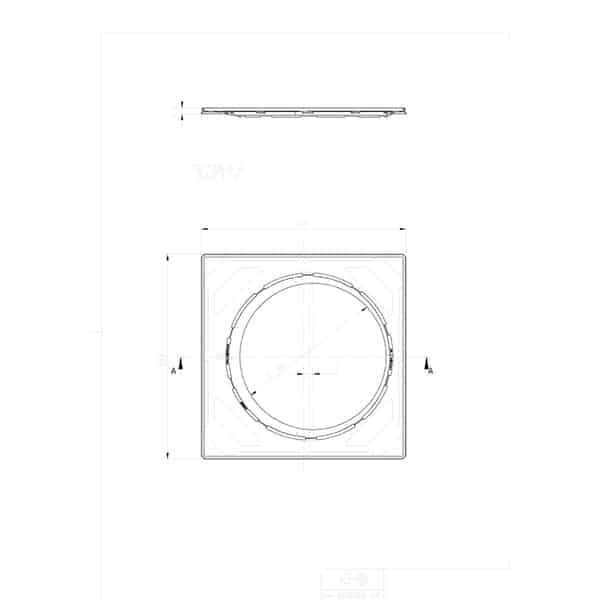Säädettävä kehys Vieser 197x197 RST-neliökannelle - KarelianStore