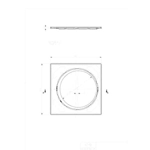 Säädettävä kehys Vieser 197x197 RST-neliökannelle - KarelianStore