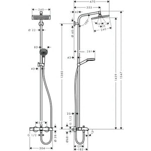 Sadesuihkuhana Hansgrohe 27869000 Crometta E240 JP - KarelianStore