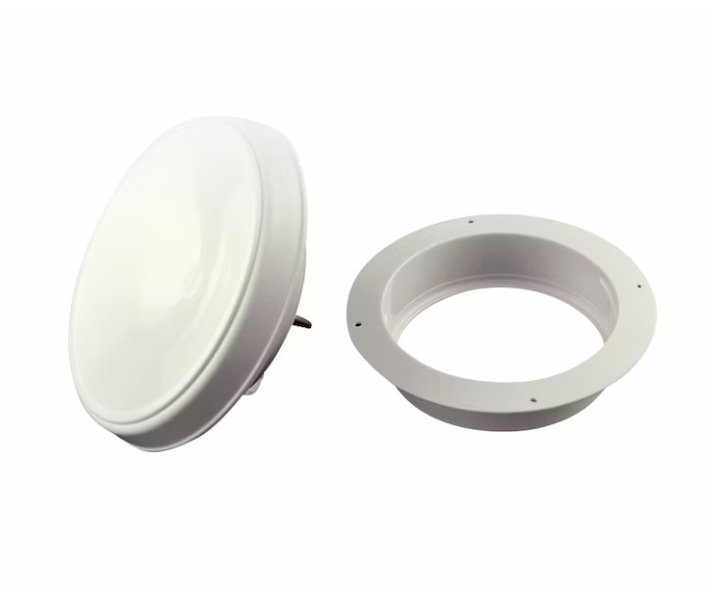 Saunan Tuloventtiili EH-Muovi EHKTS-S-100 Valkoinen - KarelianStore