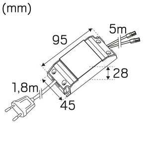 Saunavalaisin Hide-a-Lite Heatline IP44 6x20lm 3.8W 2700K - KarelianStore