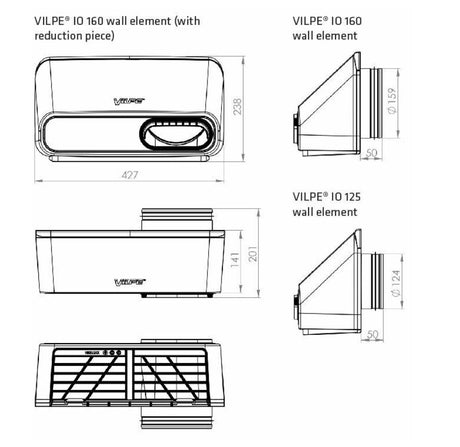 Seinäelementti Vilpe IO 160 Tiilenpunainen - KarelianStore