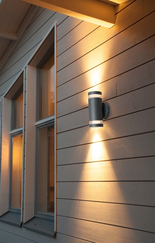 Seinävalaisin Airam Alppila IP44 2xGU10 XL-W Antrasiitti - KarelianStore