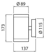 Seinävalaisin Airam Alppila XL 2xGU10 Valkoinen - KarelianStore