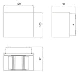 Seinävalaisin Airam Brick Double IP65 3000K Grafiitti - KarelianStore