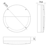 Seinävalaisin Airam Halo Eye IP65 14W Valkoinen - KarelianStore