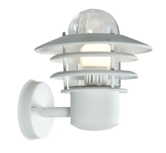 Seinävalaisin Airam Käpylä IP44 E27 Valkoinen - KarelianStore