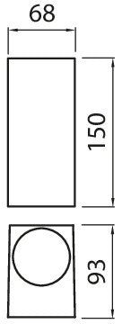 Seinävalaisin Airam Sund IP44 2xGU10 Antrasiitti - KarelianStore