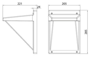 Seinävalaisin Airam Vino Duo IP65 19W Musta - KarelianStore