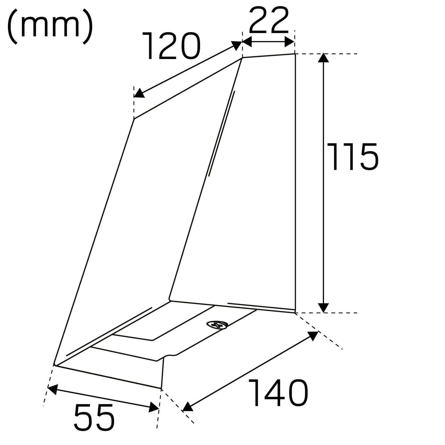 Seinävalaisin Hide-a-lite Edge Antrasiitti 3000K - KarelianStore