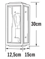 Seinävalaisin Konstmide Carpi 7348-750 IP44 E27 Musta - KarelianStore