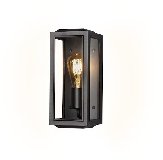 Seinävalaisin Konstmide Carpi 7348-750 IP44 E27 Musta - KarelianStore