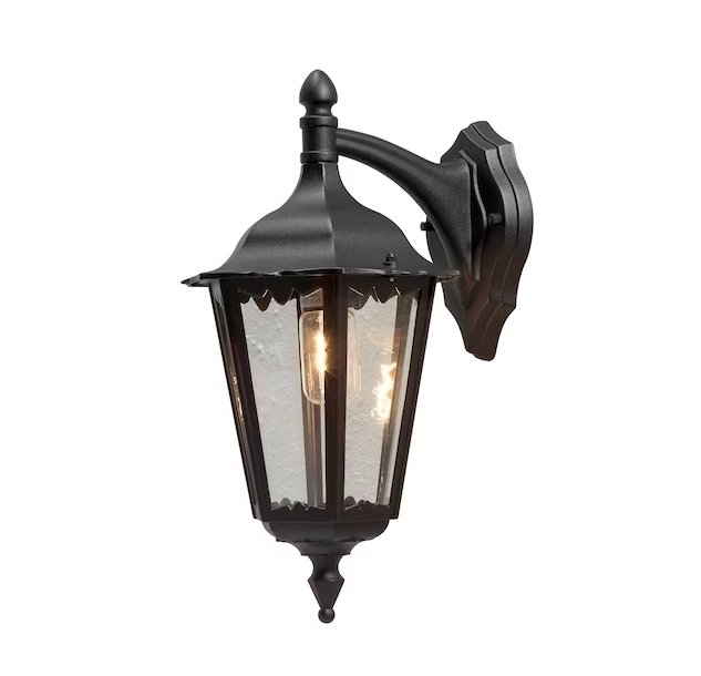 Seinävalaisin Konstmide Firenze 7212-750 IP43 E27 Musta - KarelianStore