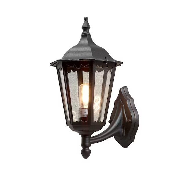 Seinävalaisin Konstmide Firenze 7213-750 IP43 E27 Musta Lyhty Ylös - KarelianStore