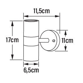 Seinävalaisin Konstmide Modena 7534-750 IP44 2x4W Valkoinen - KarelianStore
