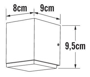 Seinävalaisin Konstmide Monza 7990-370 IP54 6W Antrasiitti - KarelianStore