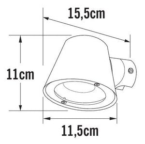 Seinävalaisin Konstmide Trieste Spot 7523-370 GU10 Antrasiitti - KarelianStore