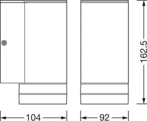 Seinävalaisin Ledvance Endura Beam Down Gap GU10 IP44 Harmaa - KarelianStore
