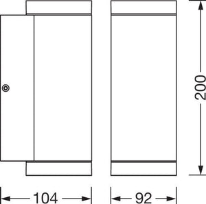 Seinävalaisin Ledvance Endura Beam UpDown GU10 IP44 Harmaa - KarelianStore