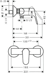 Suihkuhana Hansgrohe 31962000 Focus - KarelianStore