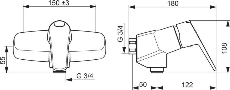 Suihkuhana Oras 1870G Vega G3/4 - KarelianStore