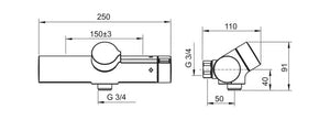 Suihkuhana Oras 7261 Oramix Pressostaatti - KarelianStore