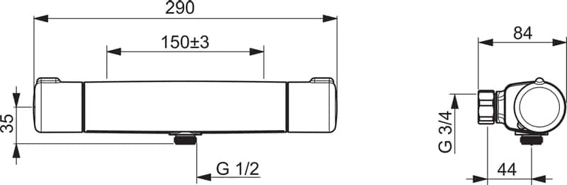 Suihkuhana Oras 7460-33 Nova Musta - KarelianStore
