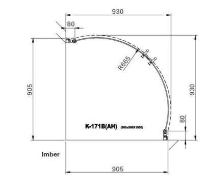 Suihkukulma a-collection Imber 90X90 - KarelianStore