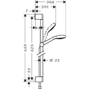 Suihkusetti Hansgrohe 26560400 Croma Select S Multi - KarelianStore