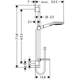 Suihkusetti Hansgrohe 26620000 Raindance E 120 KR - KarelianStore
