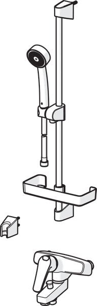 Suihkusetti Oras Vega 1778G suihkuhanalla - KarelianStore